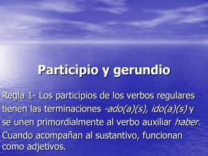 El pretérito de verbos regulares