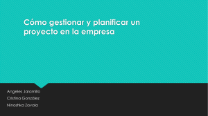 Cómo gestionar y planificar un proyecto en la empresa