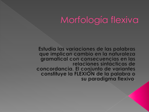 morfología flexiva 2012