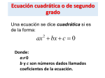 3.5 Ecuaciones cuadraticas