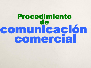 3. Procedimiento de Comunicacion Comercial