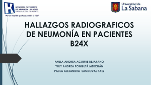 HALLAZGOS RADIOGRAFICOS DE NEUMONIA EN PACIENTES