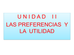 UNIDAD II, Las Preferencias y la Utilidad