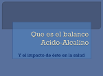 Que es el balance Acido-Alcalino
