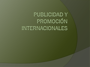 Publicidad y promoción internacionales