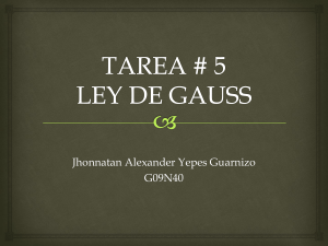 TAREA # 5 LEY DE GAUSS