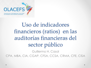 Uso de indicadores financieros (ratios) en las auditorías