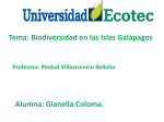 La Biodiversidad en las Islas Galápagos