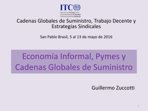 Economía Informal, Pymes y Cadenas Globales de Suministro