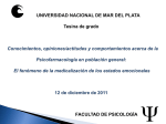 Diapositiva 1 - RPsico - Universidad Nacional de Mar del Plata