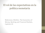 El rol de las expectativas en la política monetaria