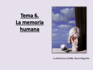 Tema 6. La memoria humana
