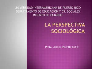 La Perspectiva Sociológica - Universidad Interamericana de Puerto