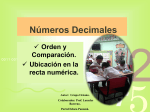 Orden, comparación y representación numérica de los números