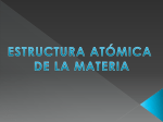 estructura atómica de la materia