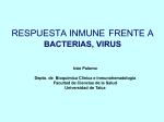 RESPUESTA INMUNE FRENTE A: VIRUS, BACTERIAS Y
