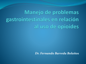 Manejo de problemas gastrointestinales en relación al uso de