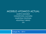 MODELO ATOMICO ACTUAL Agustina tubino