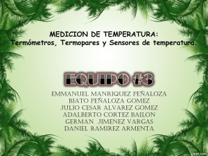 MEDICION DE TEMPERATURA