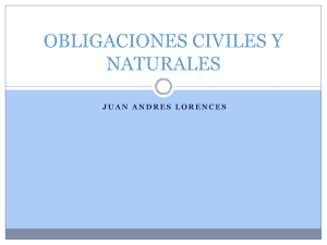 obligaciones civiles y naturales