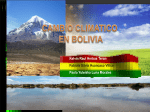 cambio climatico bolivia