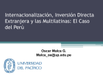 Oscar Enrique Malca, Universidad del Pacifico Perú