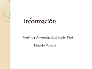 La Informacion - Pontificia universidad católica del Perú