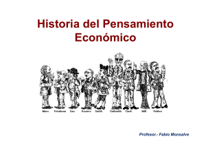 Historia del Pensamiento Económico Profesor.