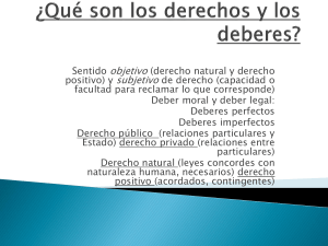 Derechos y deberes