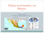 Climas en el mundo y en México.