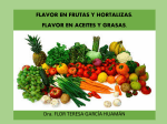 flavor en frutas y hortalizas