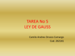 TAREA No 5 LEY DE GAUSS