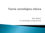 Teoría sociológica clásica- WEBER