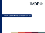 UADE Connect – Encuentro en vivo Desarrollo de Estrategias