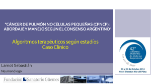 cáncer de pulmón no células pequeñas (cpncp): abordaje y