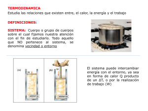 1º ley de la termodinamica