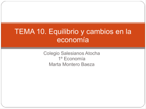 TEMA 10. EQUILIBRIO Y CAMBIOS EN LA