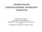 definición y conceptos rehabilitacion cardiopulmonar