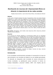 Movilización de recursos del Empresariado Étnico