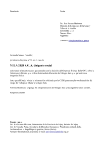 MILAGRO SALA, dirigente social