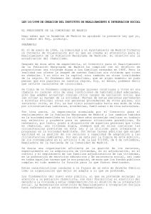 ley 16/1998 de creacion del instituto de realojamiento e integracion