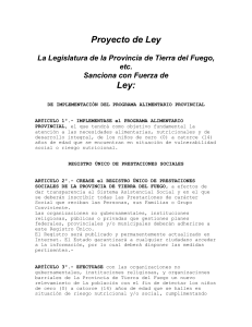 Asunto 170-02 Bloque M.P.F. Proy. de Ley Programa Alimentario
