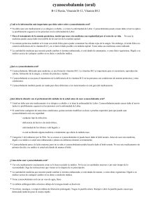 cyanocobalamin (oral)