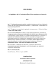 LEY Nº 9919 La Legislatura de la Provincia de Entre Ríos, sanciona