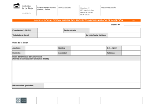 Informe social de Evaluaci&oacute;n del Proyecto individualizado