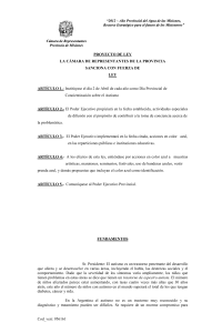Cámara de Representantes Provincia de Misiones “2012
