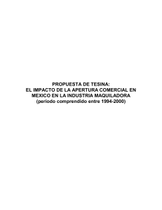 Propuesta de Tesina: