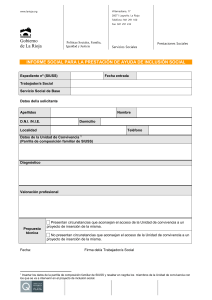 Informe social - Gobierno de La Rioja