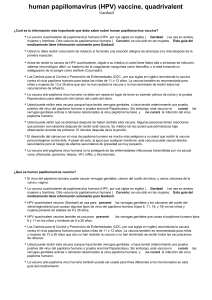 human papillomavirus (HPV) vaccine, quadrivalent