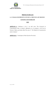 proyecto de ley - Diputados Misiones